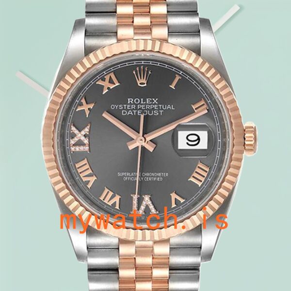 Rolex Datejust Mens m126231-0023 36mm Grey Dial: Genuine vs. Replica Analysis
