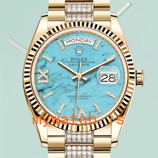 Rolex Day-Date m128238-0072 36mm Mens President Bracelet: Authentic vs. Replica