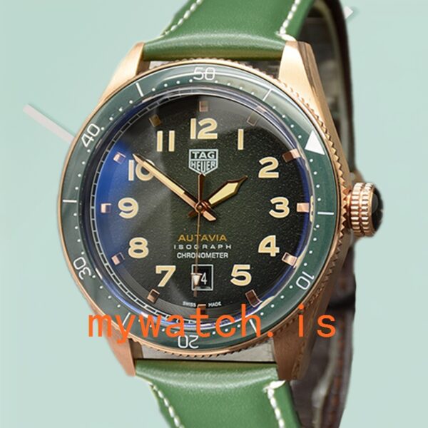 Tag Heuer Autavia 43mm WBE5190-001 Men Green Dial Ceramics Bezel: A Timeless Masterpiece