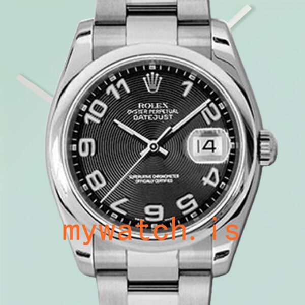 Rolex Datejust 116200BKCAO Mens 36mm Black Concentric Dial: Authentic vs. Replica