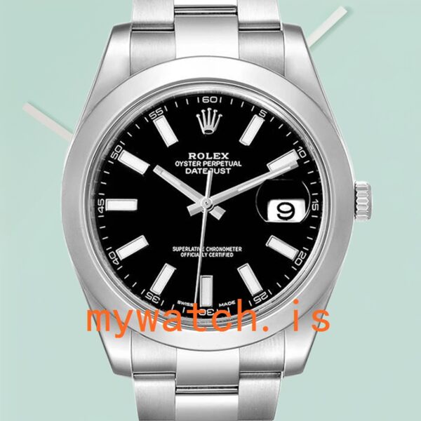 Rolex Datejust Mens 41mm 116300BKSO Stainless Steel Black Dial: Genuine vs. Replica