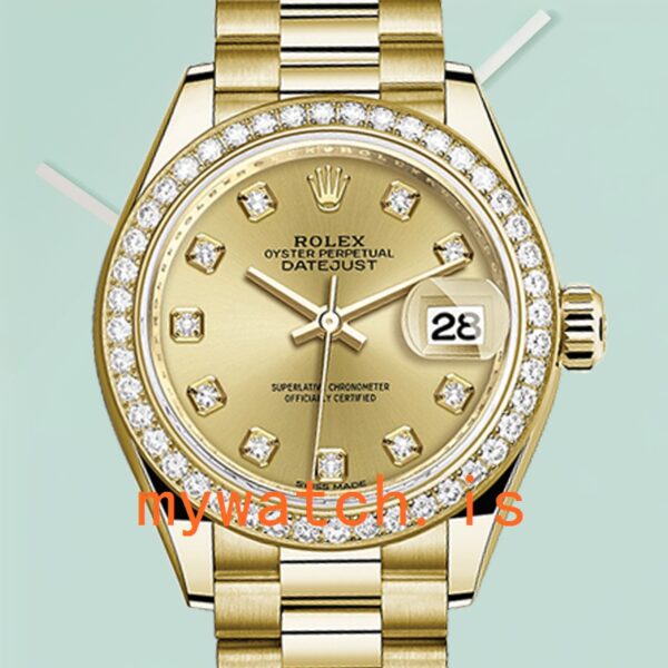 Rolex Datejust m279138rbr-0023 28mm Ladies Gold-tone Automatic: A Timeless Elegance