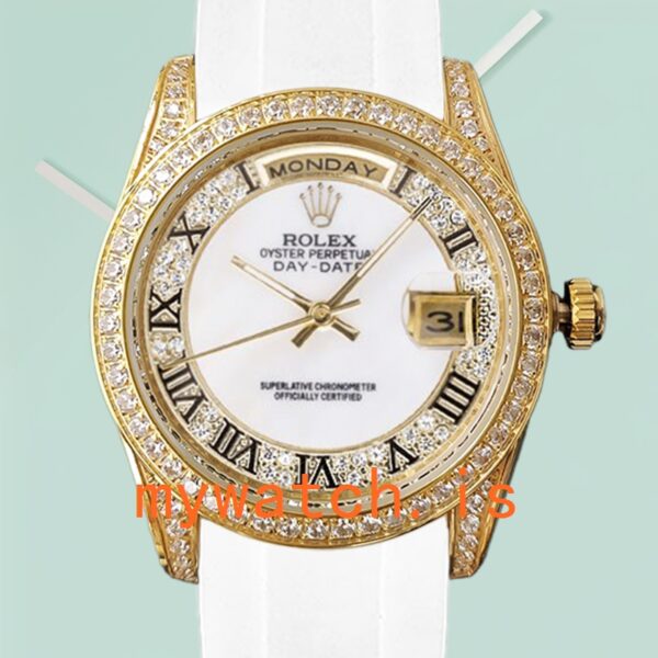 Rolex Day-Date 118388 Mens 40mm Rubber Band: Genuine vs. Replica Analysis