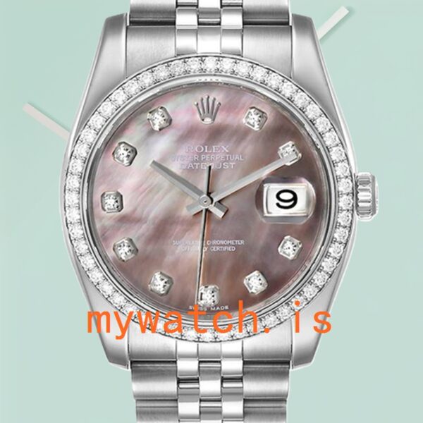 Rolex Datejust Men's 36mm 116244BKMDJ Automatic: Genuine vs. Replica