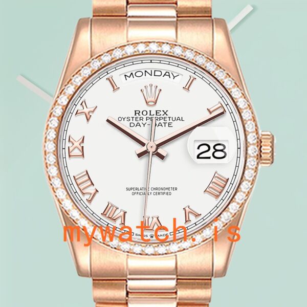 Rolex Day-Date 36mm m128345rbr-0054 Mens President Bracelet: Authentic vs. Replica Analysis