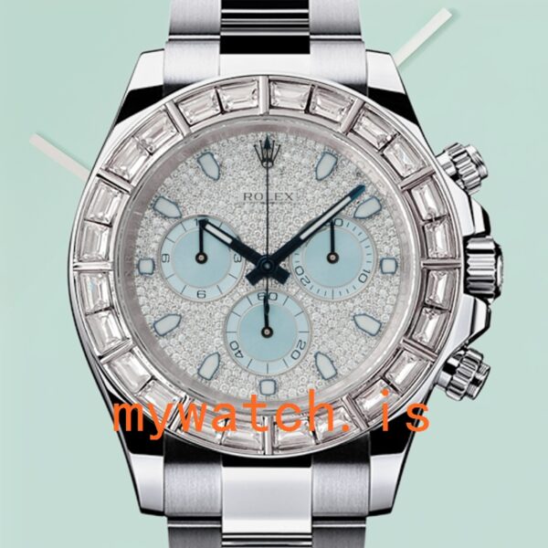 Rolex Daytona 40mm Mens 116576 Automatic Diamond Paved Dial: Genuine vs. Replica