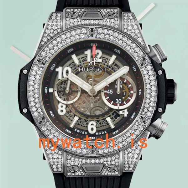 Hublot Big Bang 44mm Men 411.NX.1170.RX.1704 Diamond Bezel Rubber Band: Authentic vs. Replica