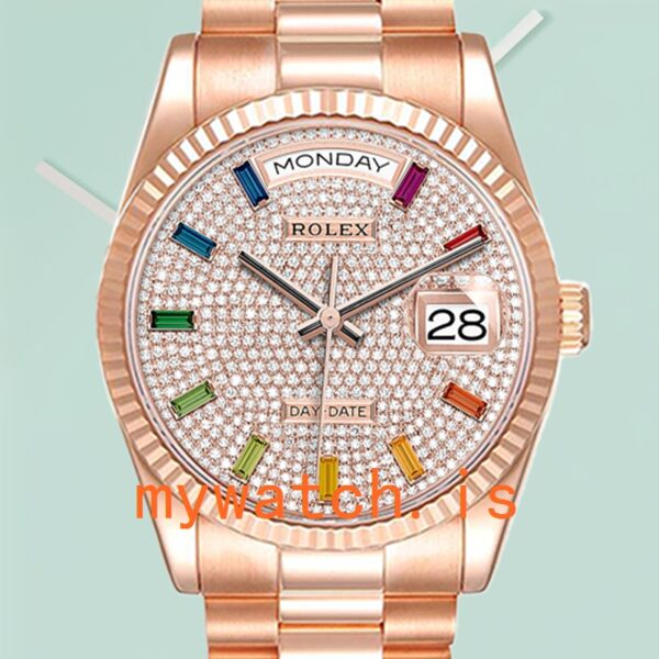Rolex Day-Date Mens 36mm m128235-0039 Automatic Rose Gold-tone: A Symbol of Prestige and Precision